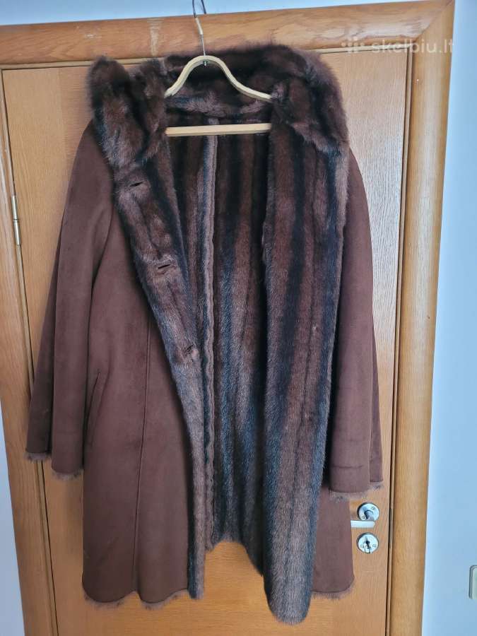 Dirbtinio kailio mot. dublionkė, XL dydis - nuotraukos Nr. 4