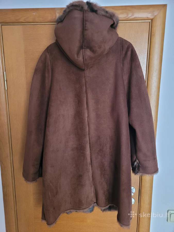 Dirbtinio kailio mot. dublionkė, XL dydis - nuotraukos Nr. 2