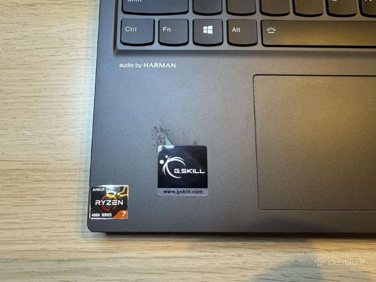 Dalimis Legion 5 16gb RAM 512gb SSD Gtx1650ti - nuotraukos Nr. 8