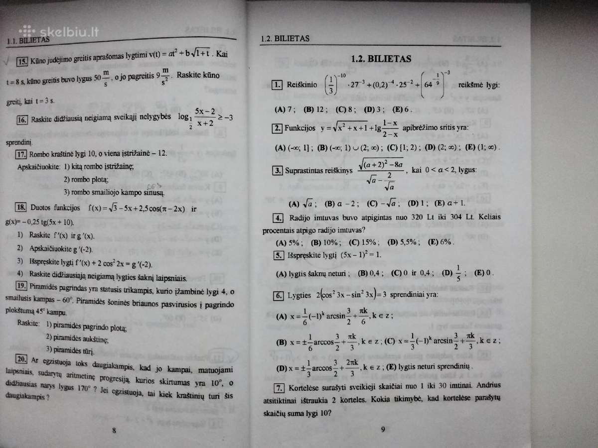 Matematikos kartojimas - nuotraukos Nr. 14