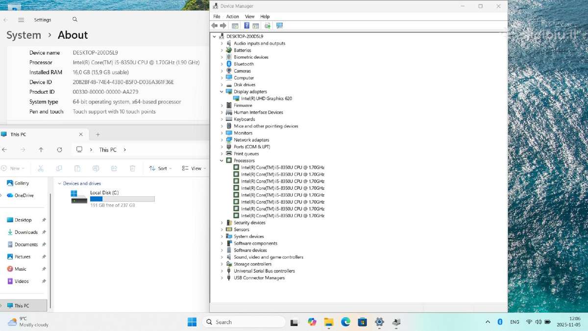 Lenovo thinkpad X280 i5/16gb/256ssd/touch - nuotraukos Nr. 6