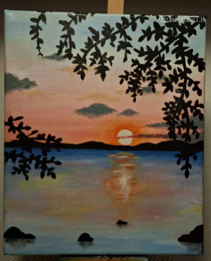 Paveikslas "Saulėlydis" drobė 25x30cm