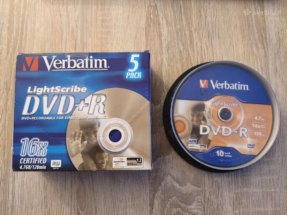 Reti Verbatim Lightscribe diskai