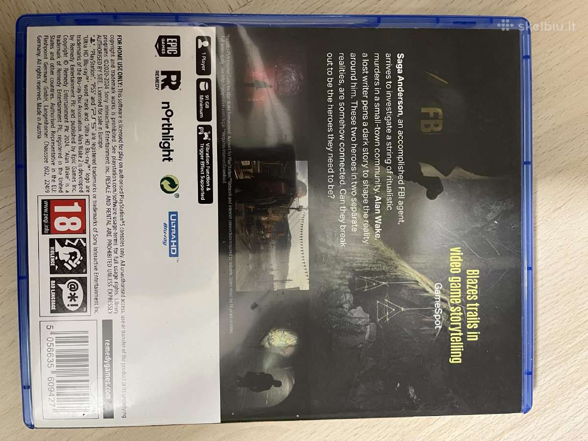 Alan Wake ps5 - nuotraukos Nr. 3