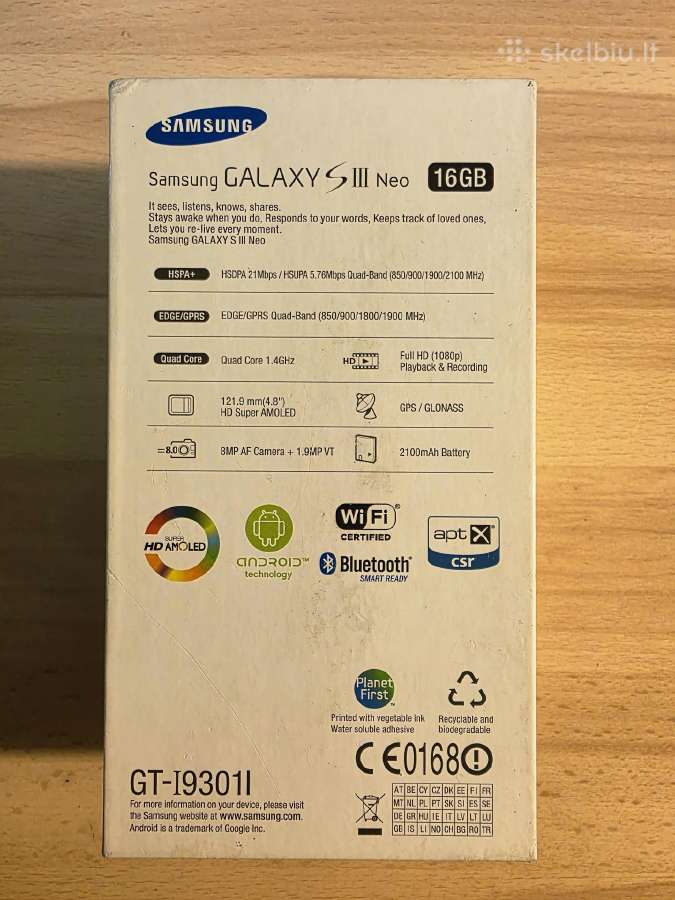 Galaxy S3 Neo (Dėžutė) - nuotraukos Nr. 2