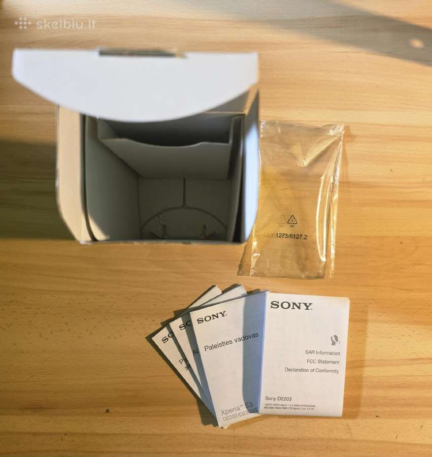 Xperia E3 (Dėžutė) - nuotraukos Nr. 4