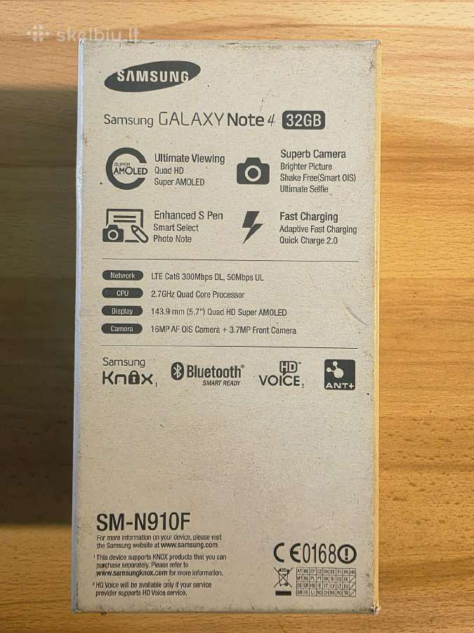 Galaxy Note 4 (Dėžutė) - nuotraukos Nr. 2