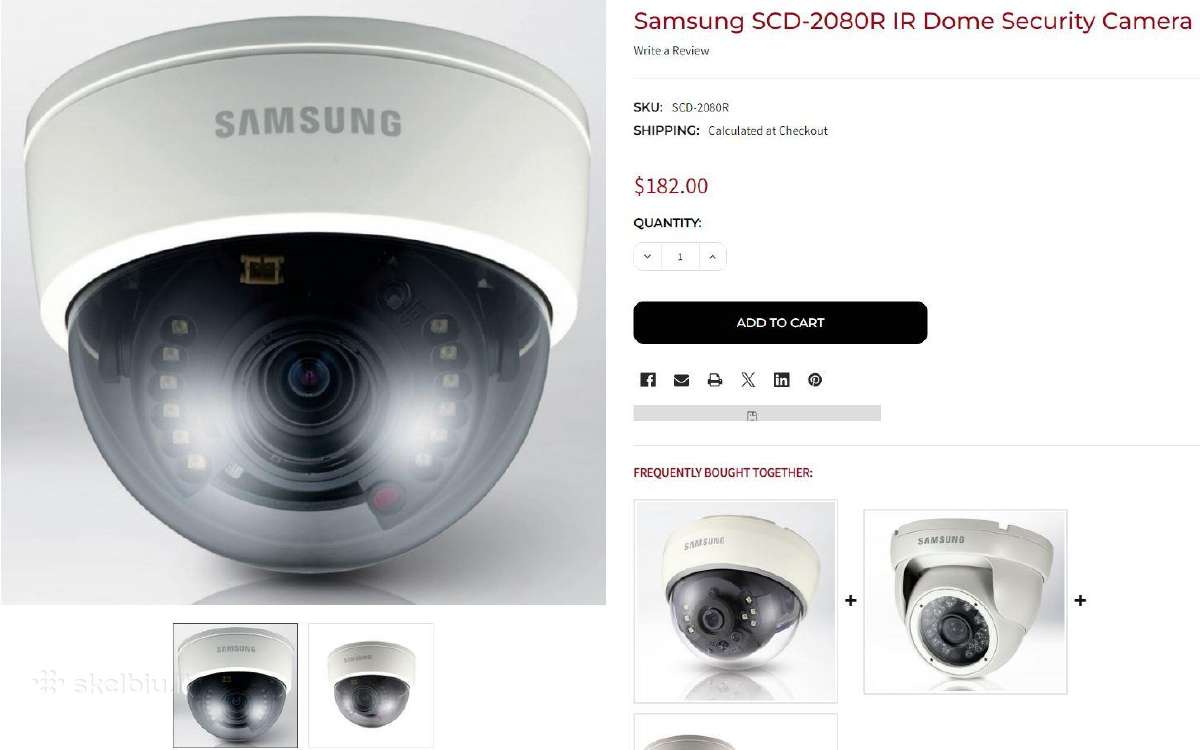 Apsaugos stebejimo kamera Samsung - nuotraukos Nr. 8