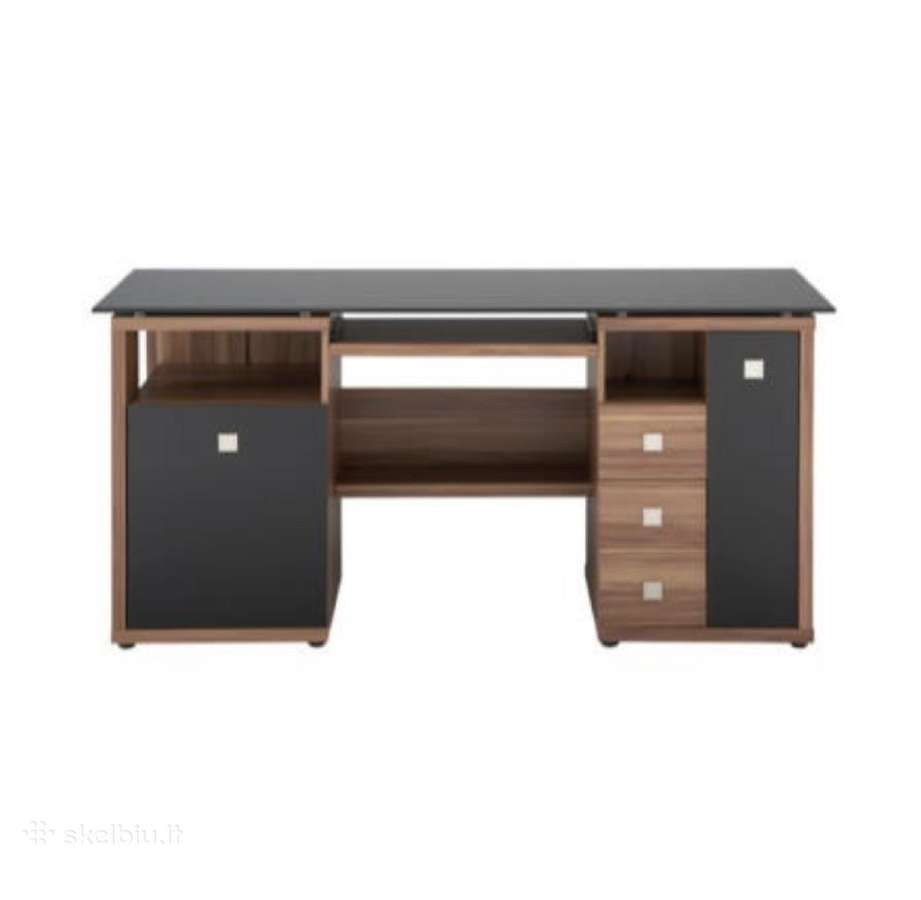 Rašomas kompiuterio stalas Stačiakampis - nuotraukos Nr. 2