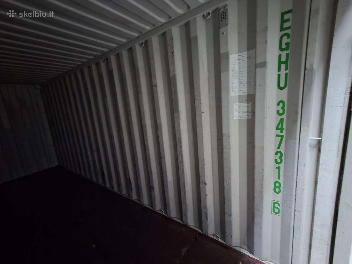 Geros būklės 20dc jūriniai konteineriai Vilniuje - nuotraukos Nr. 8