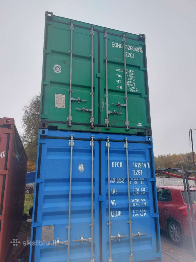 6m ir 12m (20dc ir 40hc ) jūriniai konteineriai