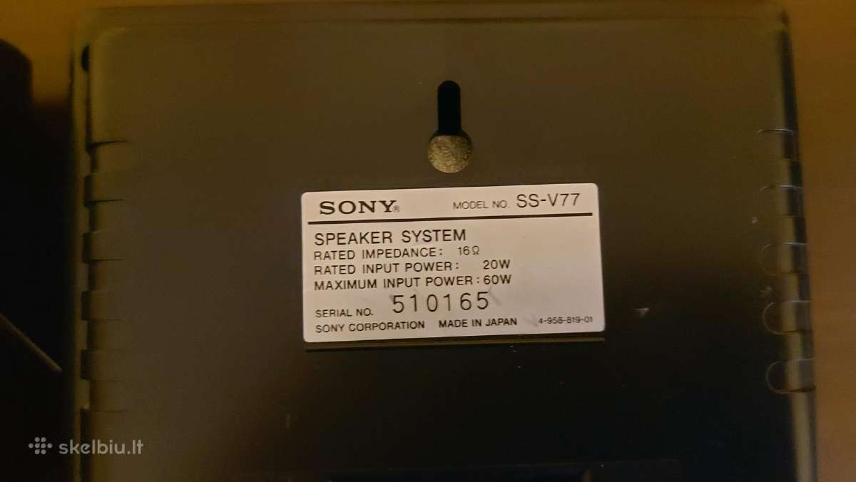 Sony Surround kolonėlės - nuotraukos Nr. 4
