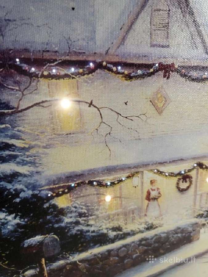 Šviečiantis kalėdinis paveikslas su LED - nuotraukos Nr. 3