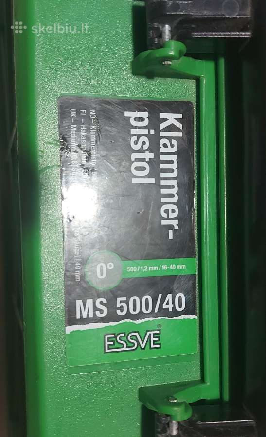 Pneumatinis kalantis pistoletas,kompresorius Essve - nuotraukos Nr. 4