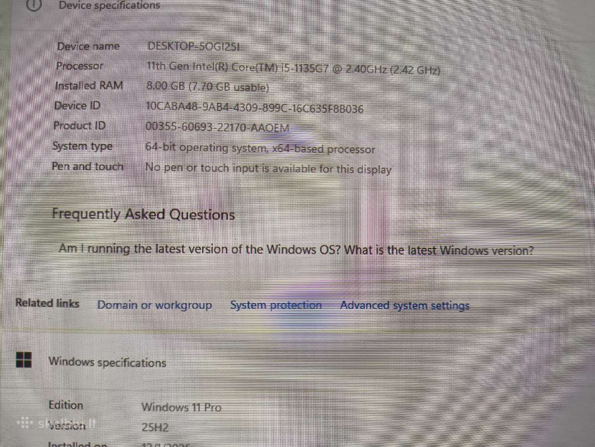 13.3 Fhd Oled i5-1135g7 8gb 512gb SSD 31% - nuotraukos Nr. 4