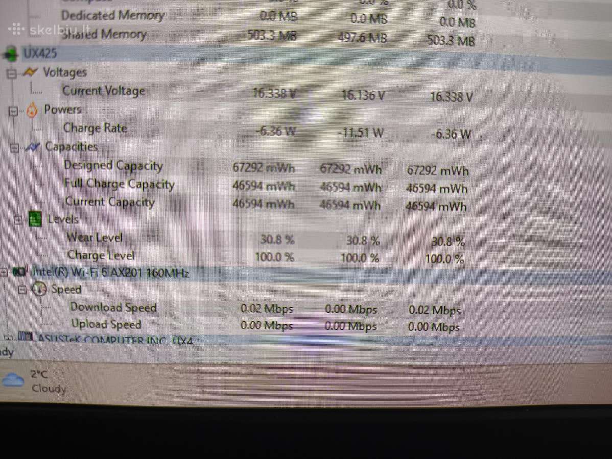 13.3 Fhd Oled i5-1135g7 8gb 512gb SSD 31% - nuotraukos Nr. 6