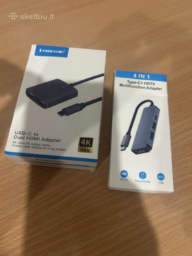4in1 usb-c adapteris