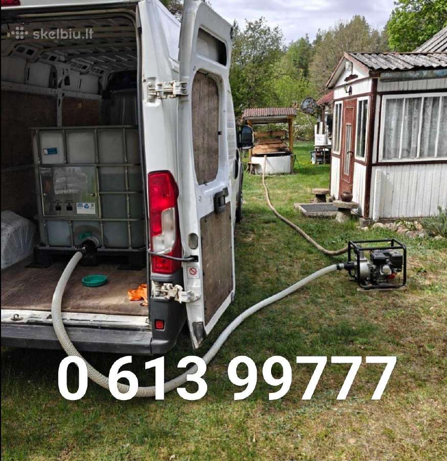 Greitas vandens atvežimas. Vanduo statyboms