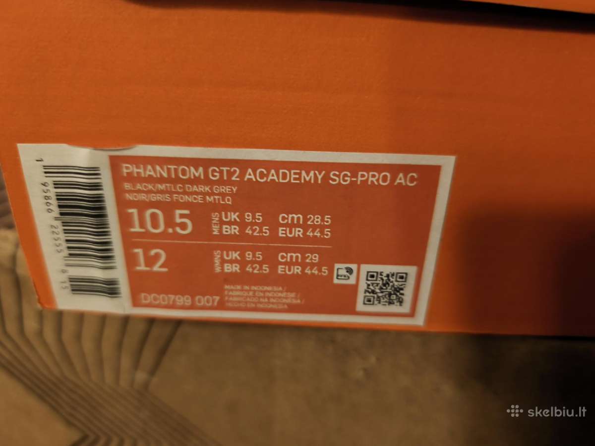 Nike Phantom Gt2 academy sg-pro Ac 44.5 nauji - nuotraukos Nr. 3