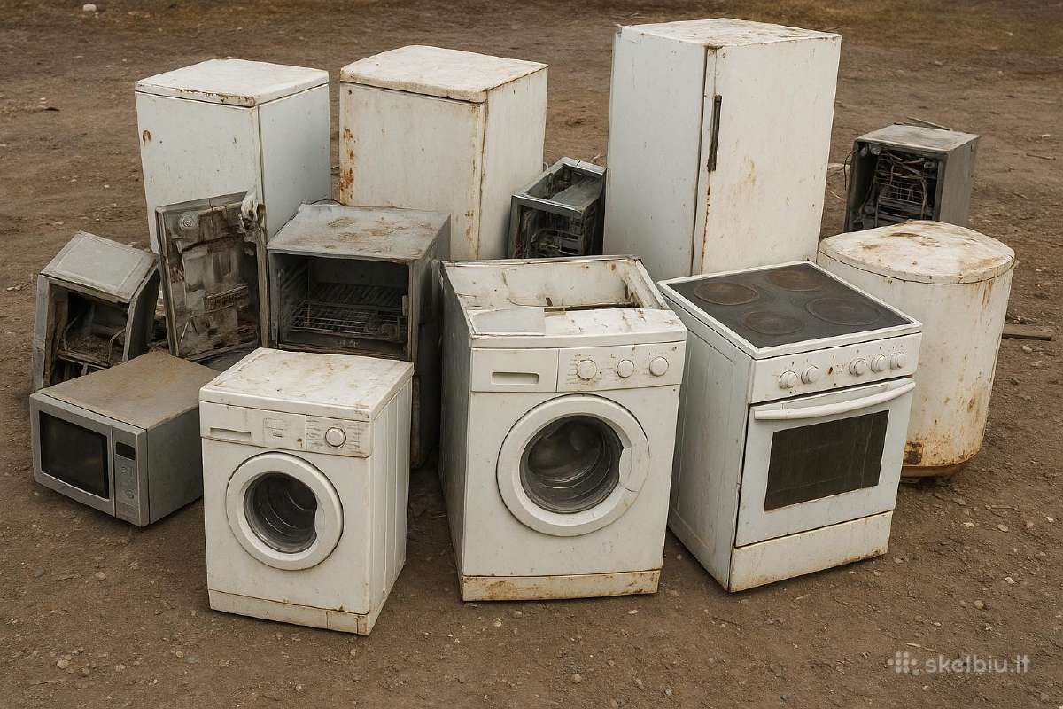 Nemokamai Išvežu buitinę ir kitą techniką, metalus