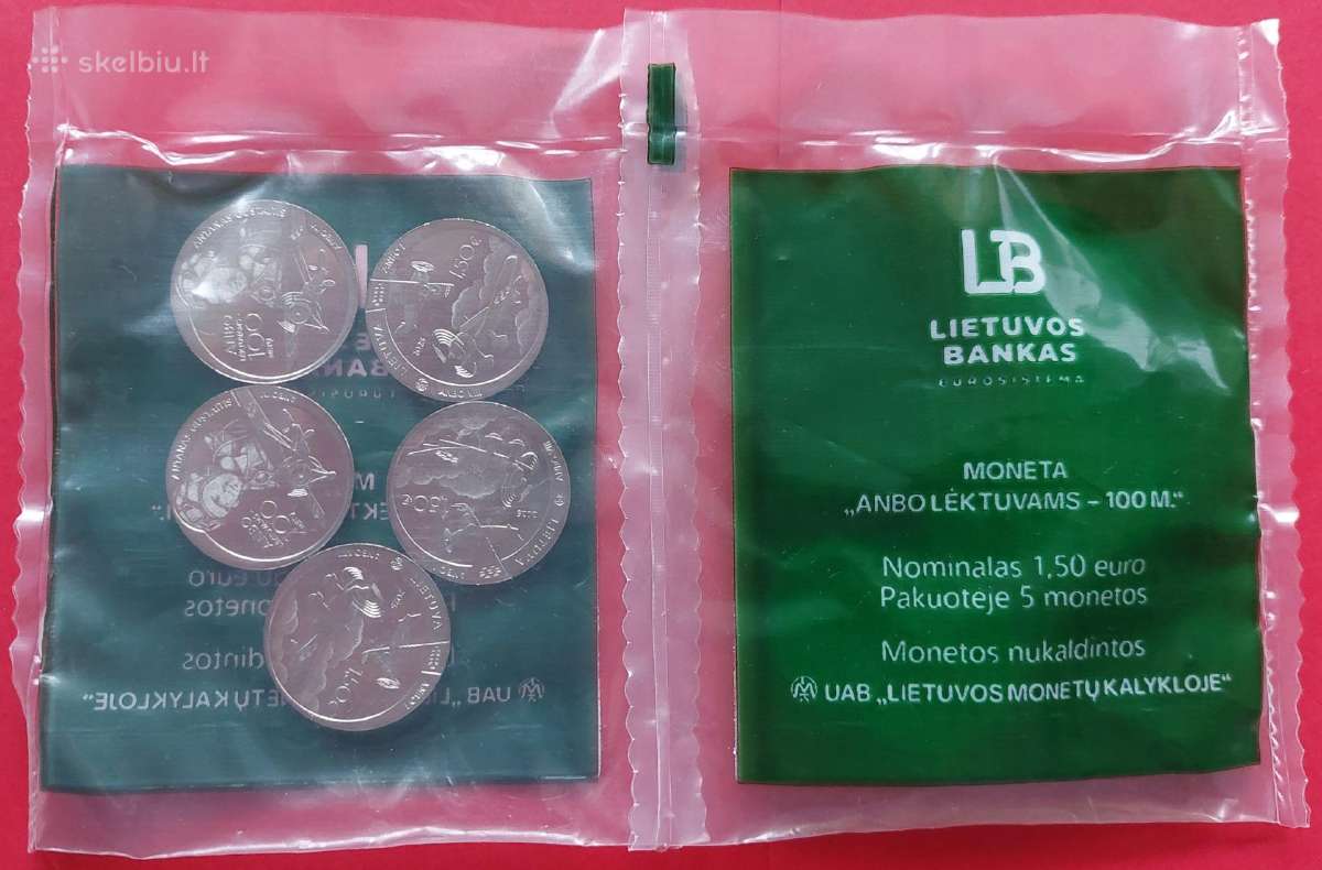 2025m.1,50 Eur moneta, Anbo Lėktuvai 5monetos