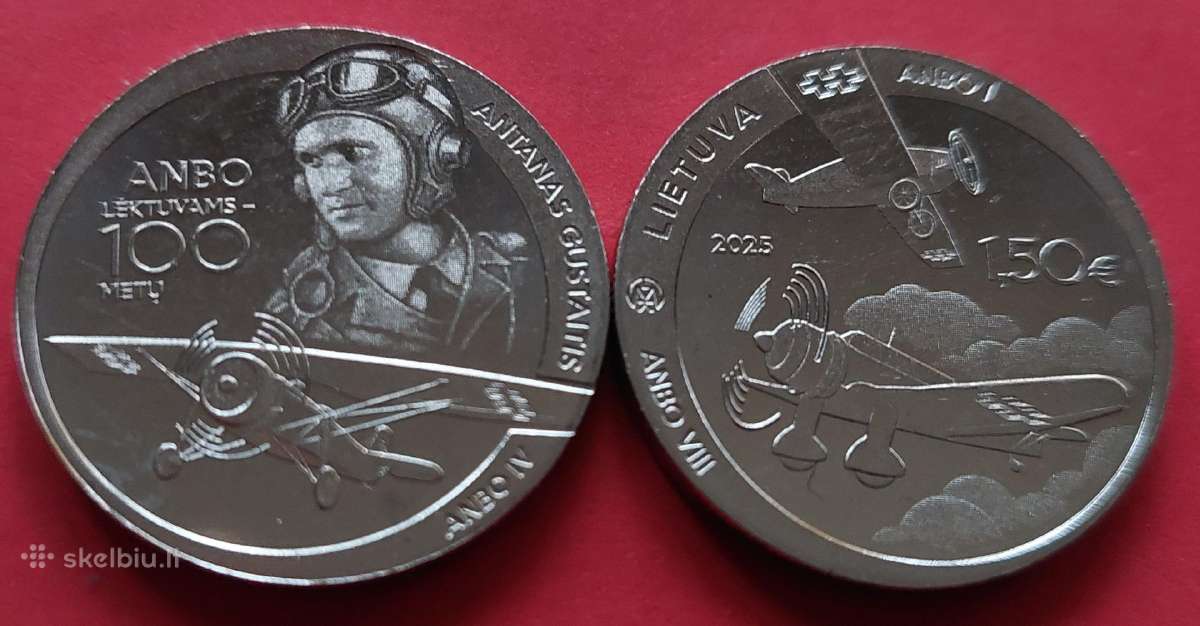 2025m.1,50 Eur moneta, Anbo Lėktuvai
