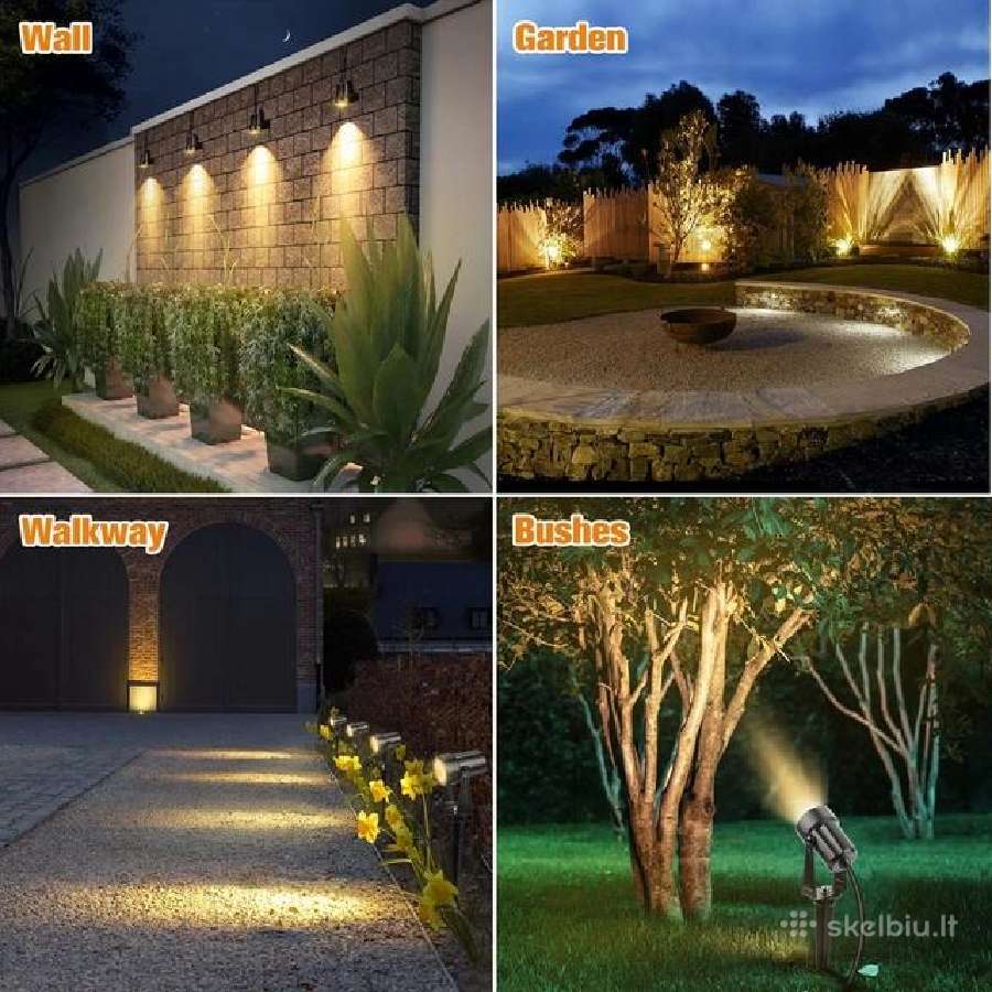 8 vnt. LED sodo šviestuvų rinkinys (29m ilgio) - nuotraukos Nr. 3