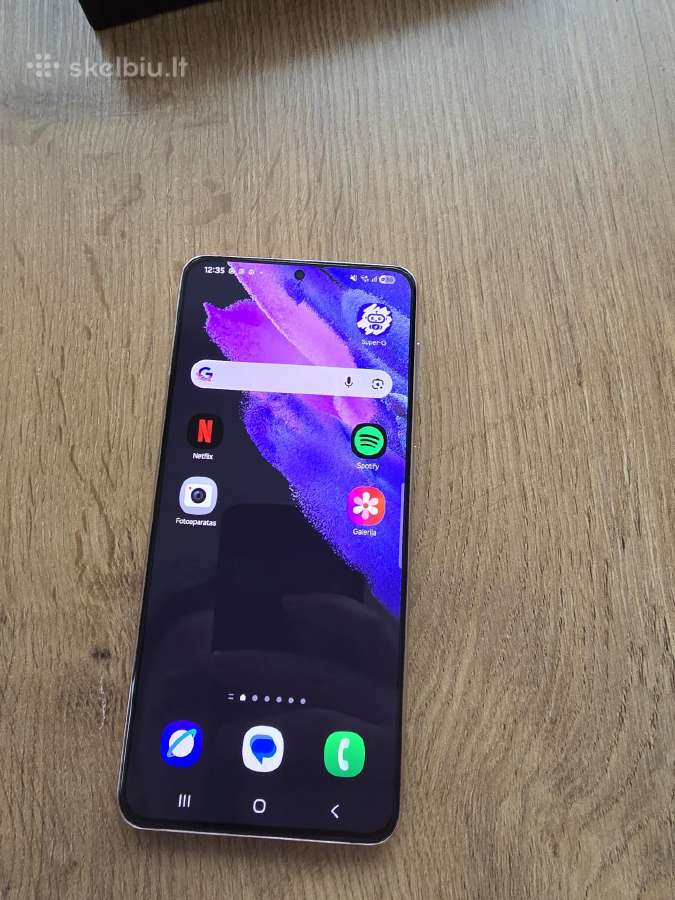 Idealios būklės samsung S21+ 128gb