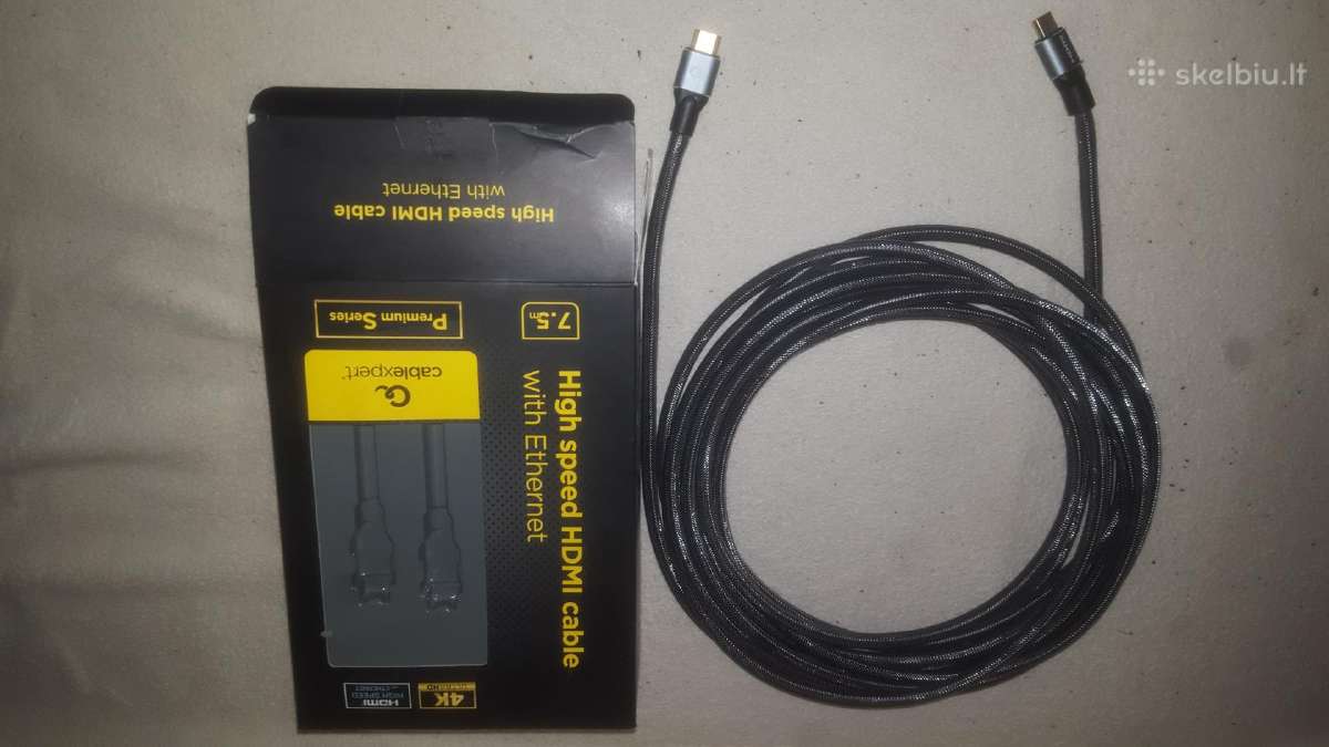7,5 m ir 2 m Hdmi kabeliai