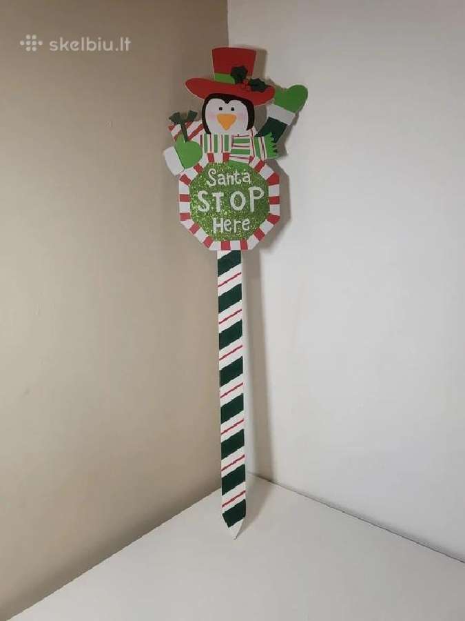 Kalėdinė dekoracija Santa Stop Here – 60 cm - nuotraukos Nr. 4