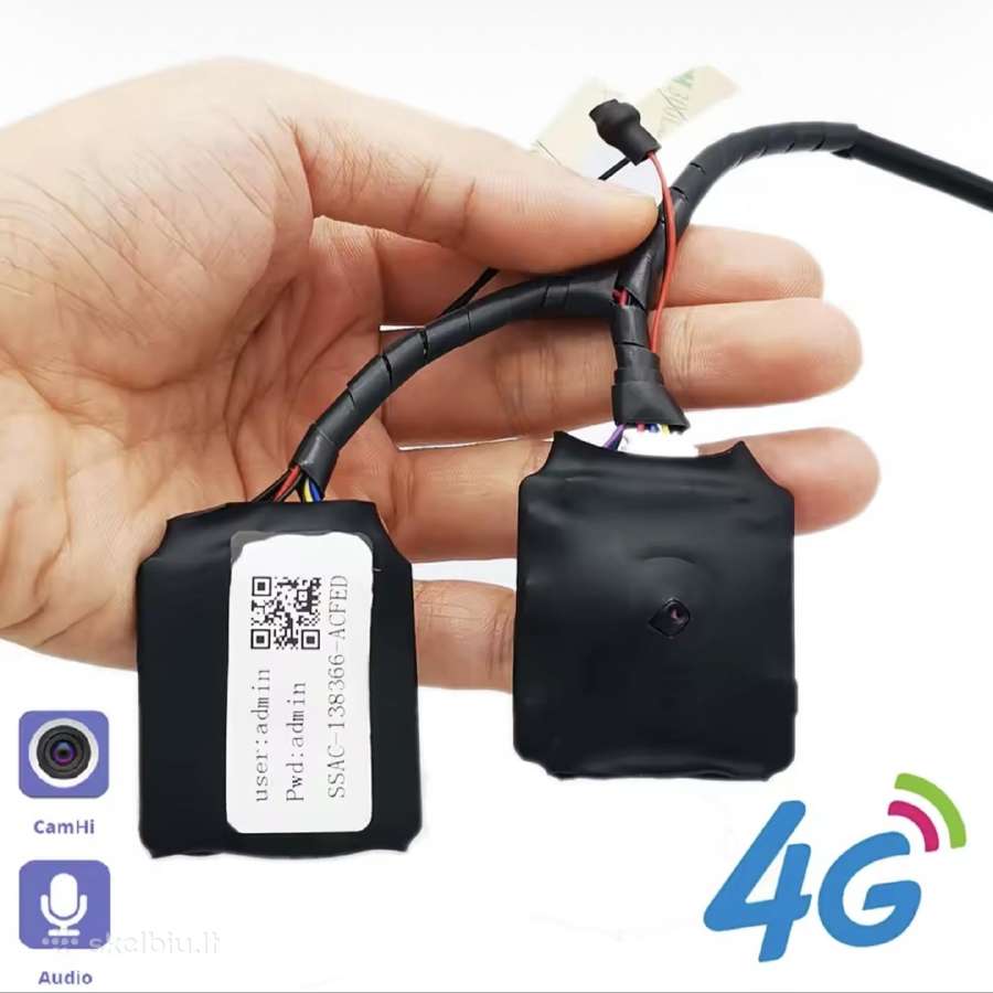 Slapta įmontuojama 4G kamera 5mp nuo 12 voltų