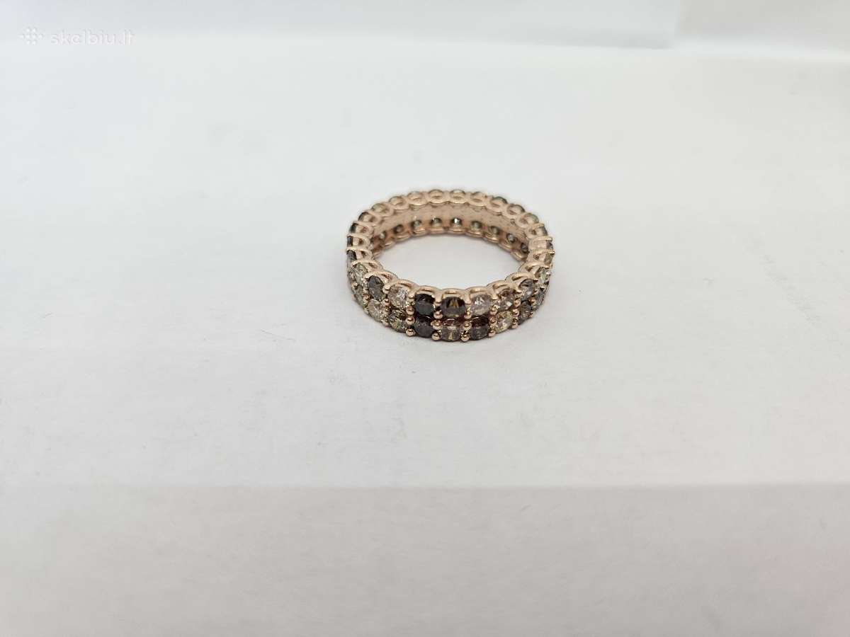 Amžinybės žiedas su deimantais (4.23ct) - nuotraukos Nr. 5