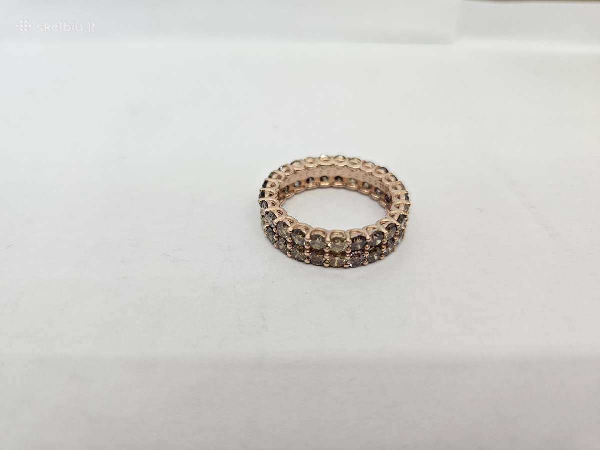 Amžinybės žiedas su deimantais (4.23ct) - nuotraukos Nr. 6