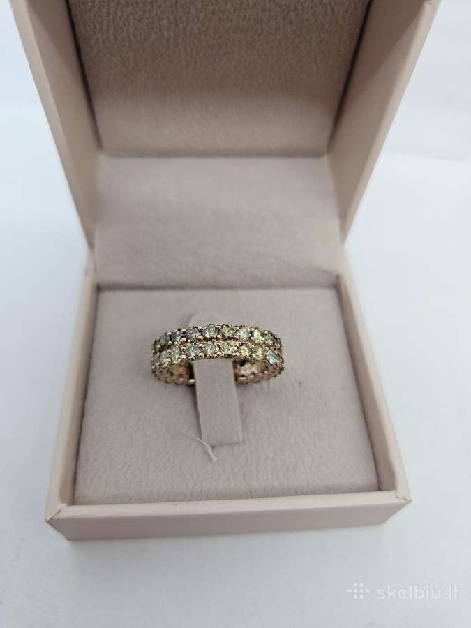 Amžinybės žiedas su deimantais (4.23ct) - nuotraukos Nr. 3