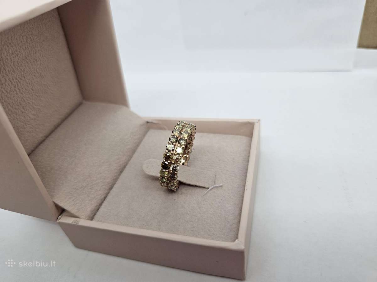 Amžinybės žiedas su deimantais (4.23ct) - nuotraukos Nr. 9