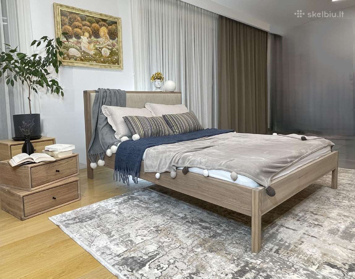 Viengulės ir dvigulės medinės lovos - nuotraukos Nr. 9