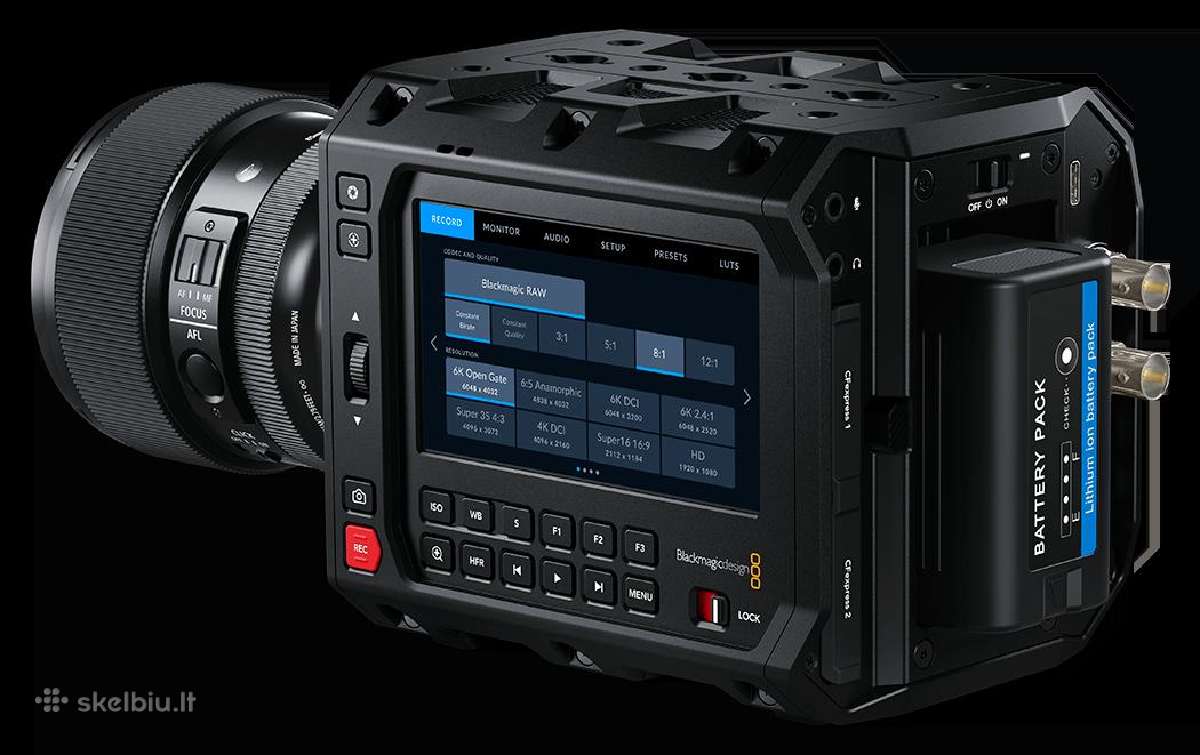 Blackmagic Pyxis 6k Vaizdo kamera