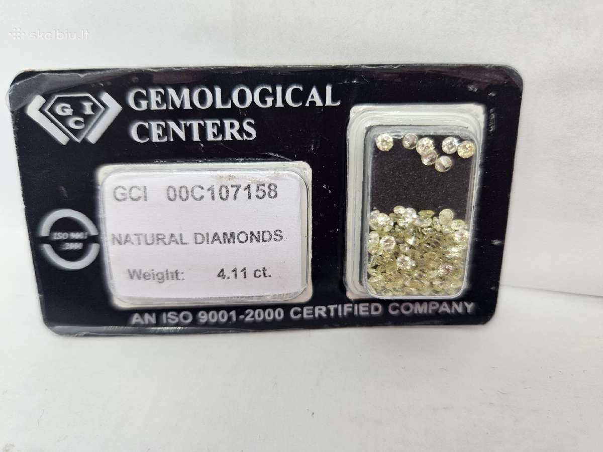102 briliantas su sertifikatu( 4.11 ct)