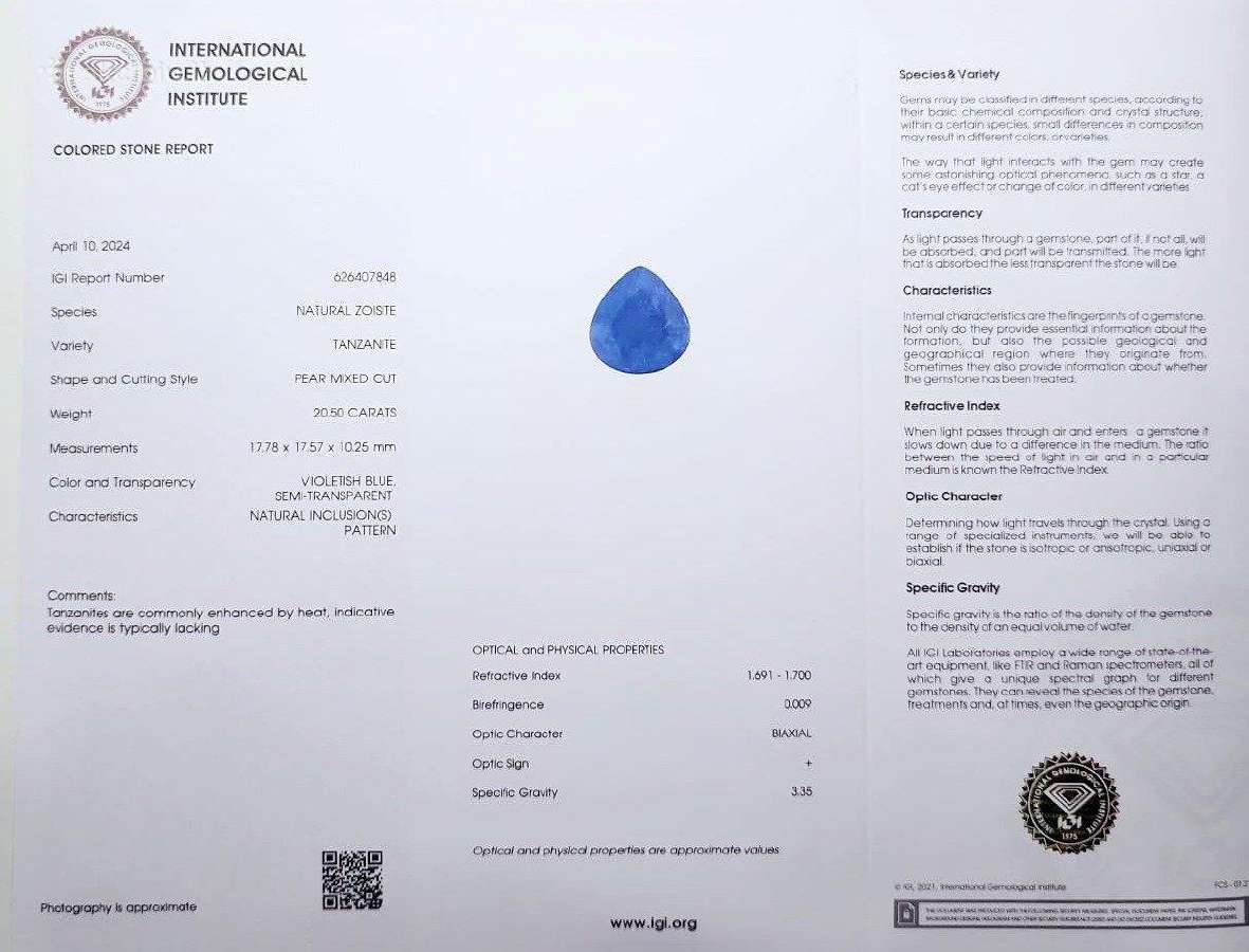 Tanzanitai juvelyriniam dirbiniui, investicijai - nuotraukos Nr. 23