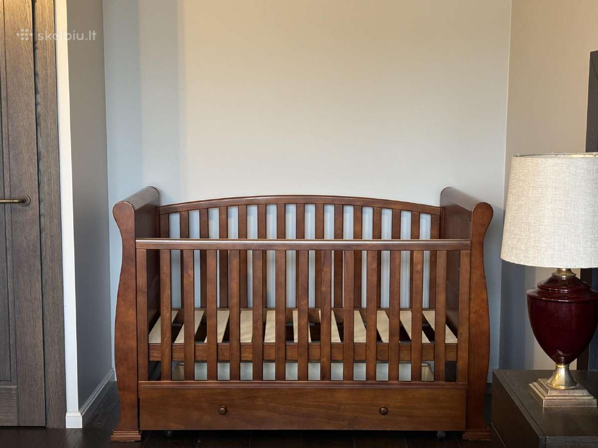 Medžio masyvo, medinė lovytė- nauja 600eur. - nuotraukos Nr. 7