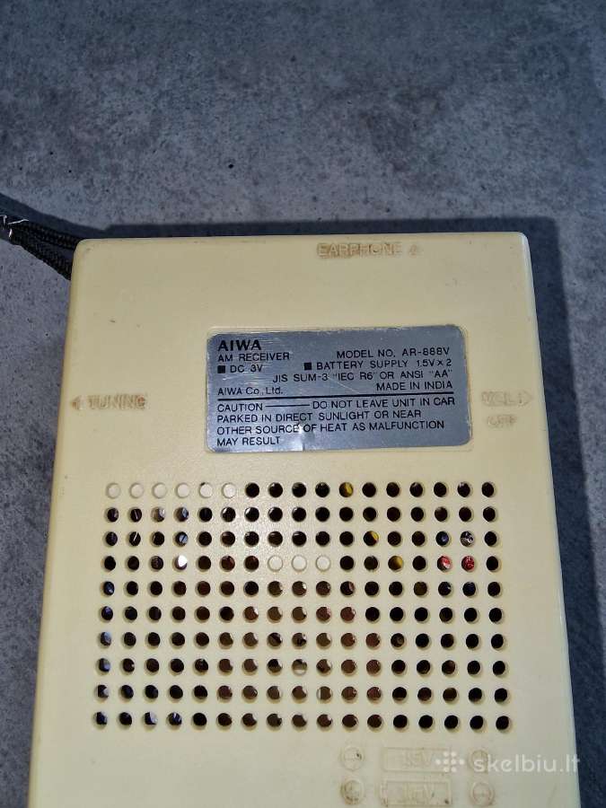 Vintažinis kišeninis radijo imtuvas Aiwa Am - nuotraukos Nr. 4