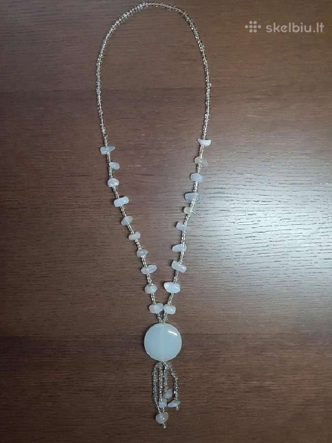 Akmens karoliai verinys kaklo papuosalas neck Nauj - nuotraukos Nr. 3