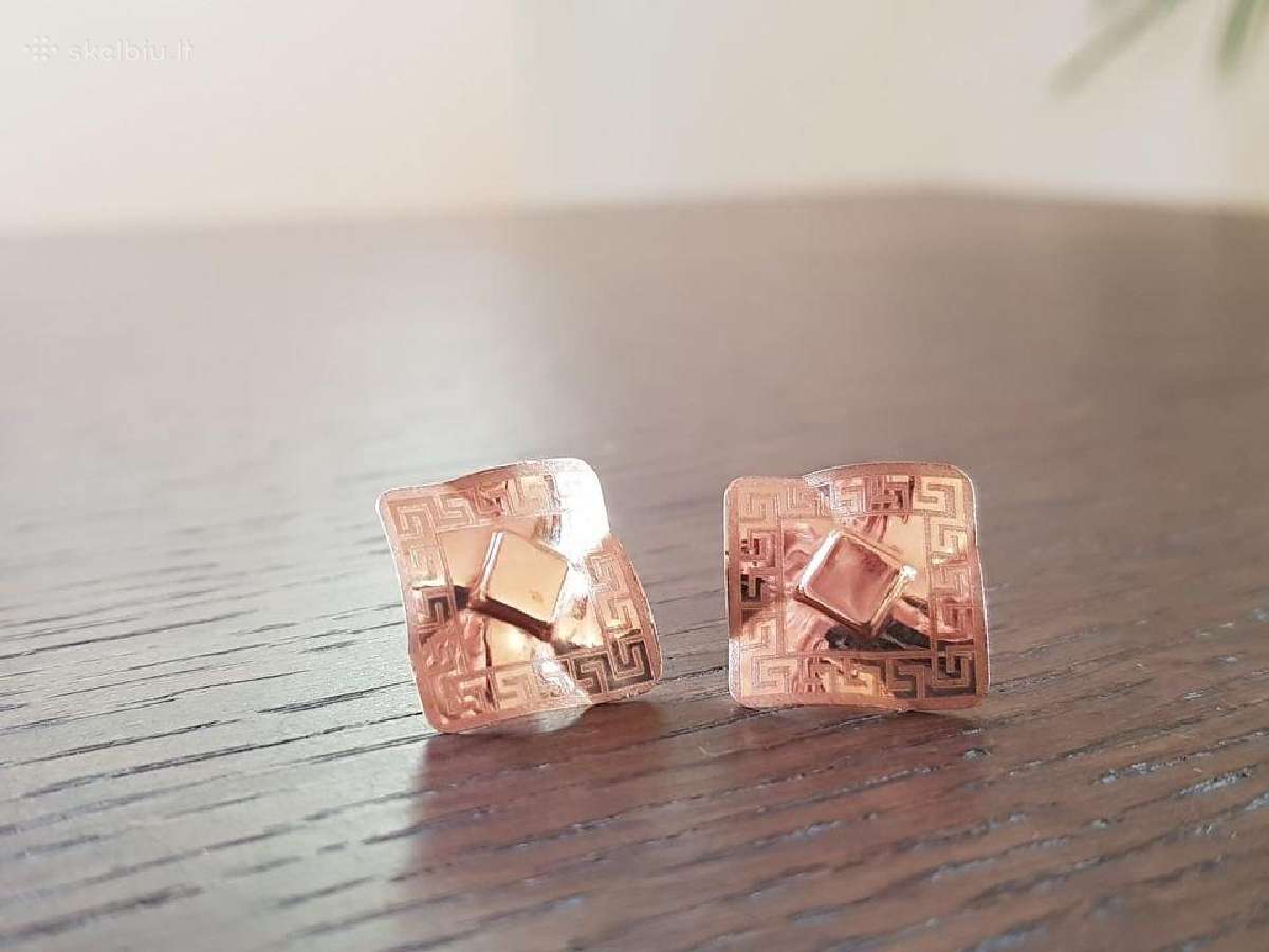 Auksiniai auskarai gold auksas aukso papuosalai - nuotraukos Nr. 2