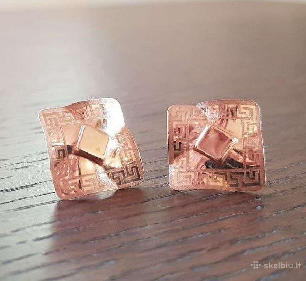 Auksiniai auskarai gold auksas aukso papuosalai
