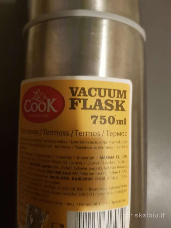 Termosas 750 ml plieninis - nuotraukos Nr. 3