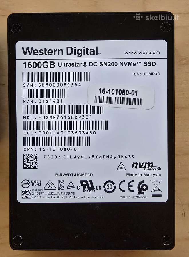 2.5" U.2 U.3 E3.s M.2 Nvme SSD Gen 3.0 4.0 5.0 - nuotraukos Nr. 2