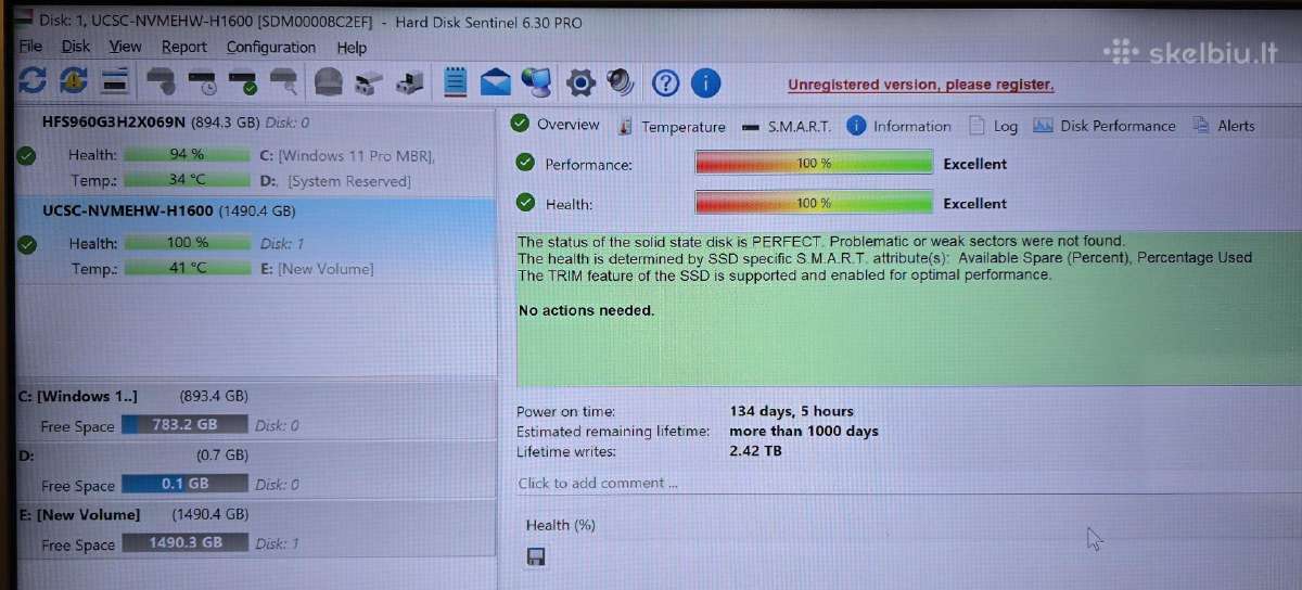 2.5" U.2 U.3 E3.s M.2 Nvme SSD Gen 3.0 4.0 5.0 - nuotraukos Nr. 7