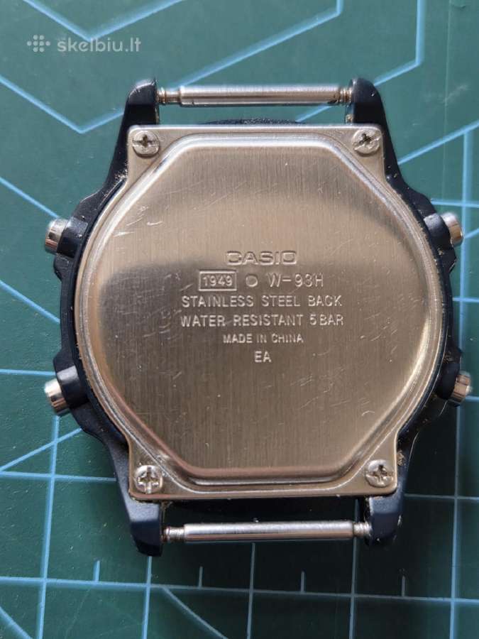 Casio Illuminator W-93h vyriškas laikrodis - nuotraukos Nr. 3