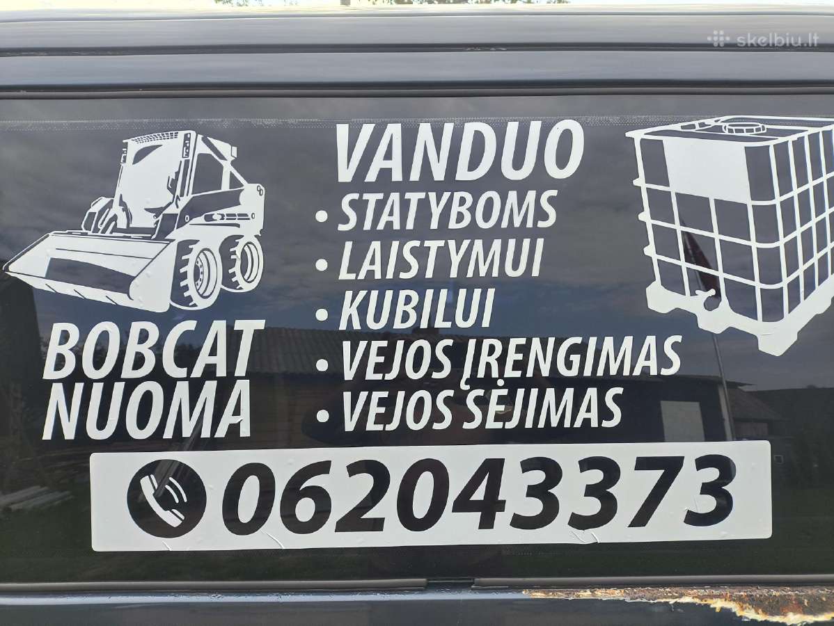 Vanduo statybom,nuo 50€, laistimui kubinem bačkom