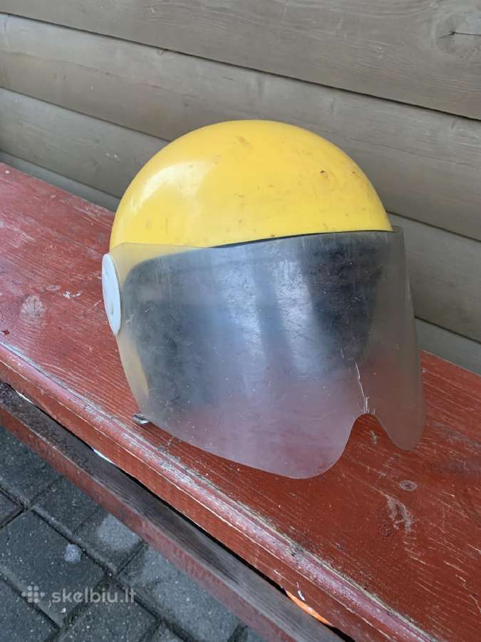 Šalmas vintažinis motociklininko - nuotraukos Nr. 4